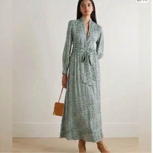 NWT Loretta Caponi Loretta Caponi Krizia Twill Maxi Dress Size XL